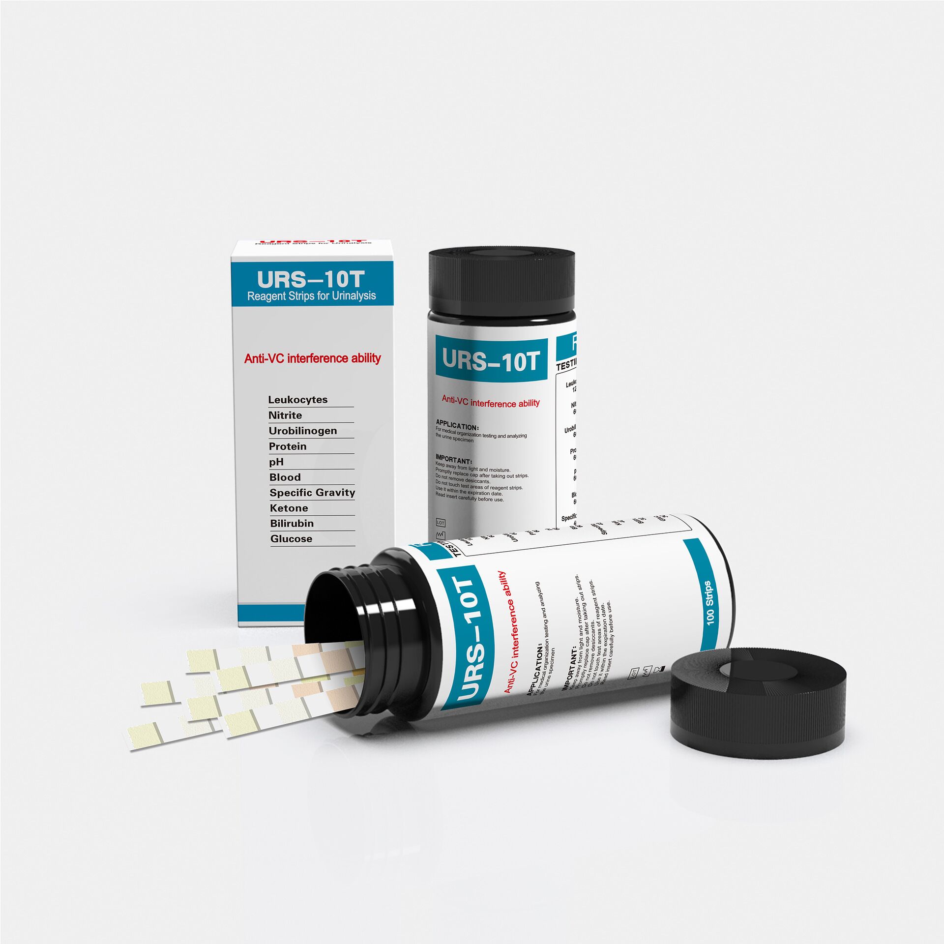 URS-10T тест-полоски для мочи, – обзор и цена Urinalysis Reagent Strip