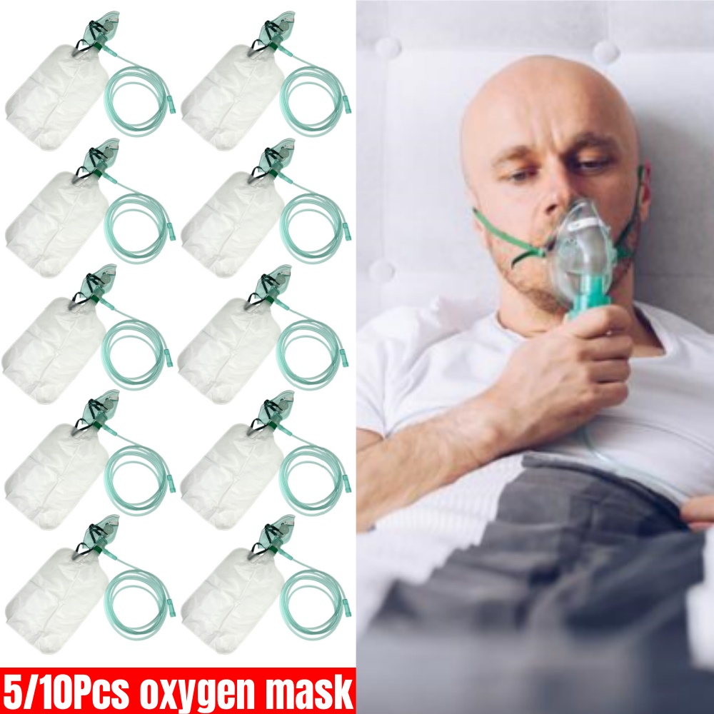 5-10 шт. одноразовых кислородн – обзор и цена Oxygen Mask Non-Rebreather